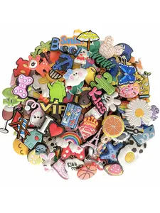 50/100 Piece Random Shoe Charms Set, Shoe Accessories, DIY Decoration for Shoes Bags Bracelets, Party Gift Ideas, Animal Pattern, All Seasons