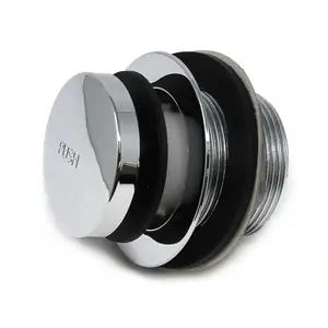 Mobile Home 1-1/2" Chrome Tub Drain with Toe Touch Seal