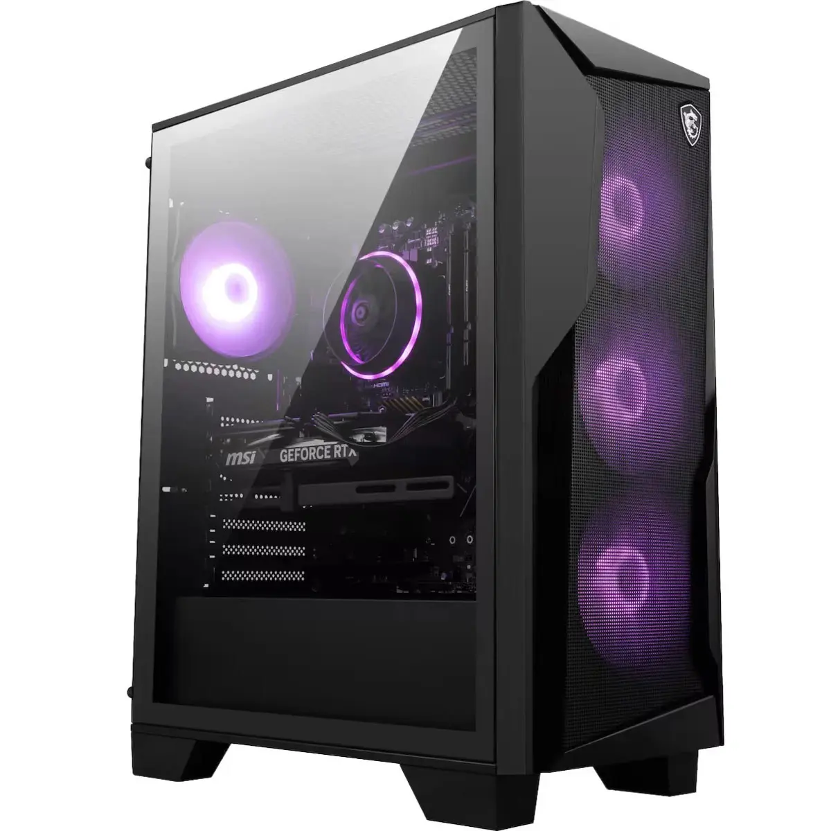 MSI Codex R2 AI B2NVL7-444US Gaming Desktop Computer, Intel Core Ultra 7 265 2.4GHz, 32GB, 1TB SSD, NVIDIA GeForce RTX 5060 8GB, Windows 11 Pro, Black