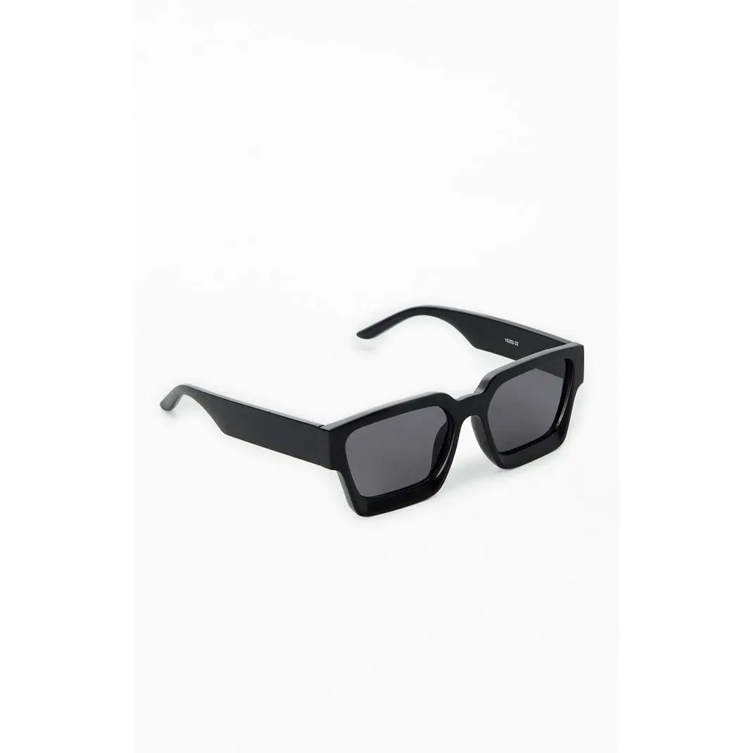 Pacsun Men's Black Square Frame Sunglasses Pacsun Men's Black Square Frame Sunglasses