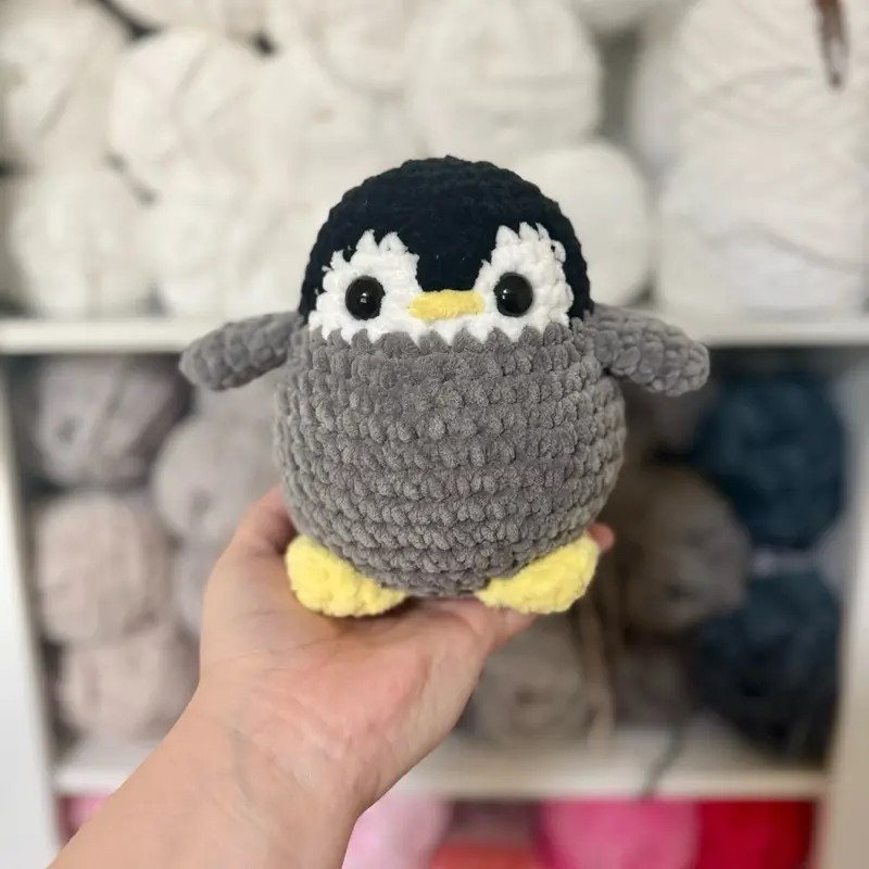 Chubby Penguin Handmade Crochet Plushie