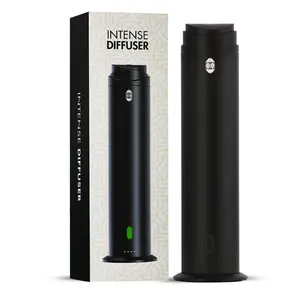Intense Diffuser Black – 120ml, Aromatherapy Diffuser with Remote, Covers 1000 Sq Ft, Adjustable Mist & Timer, Starter Kit for Home, Office & Hotel - Waterless