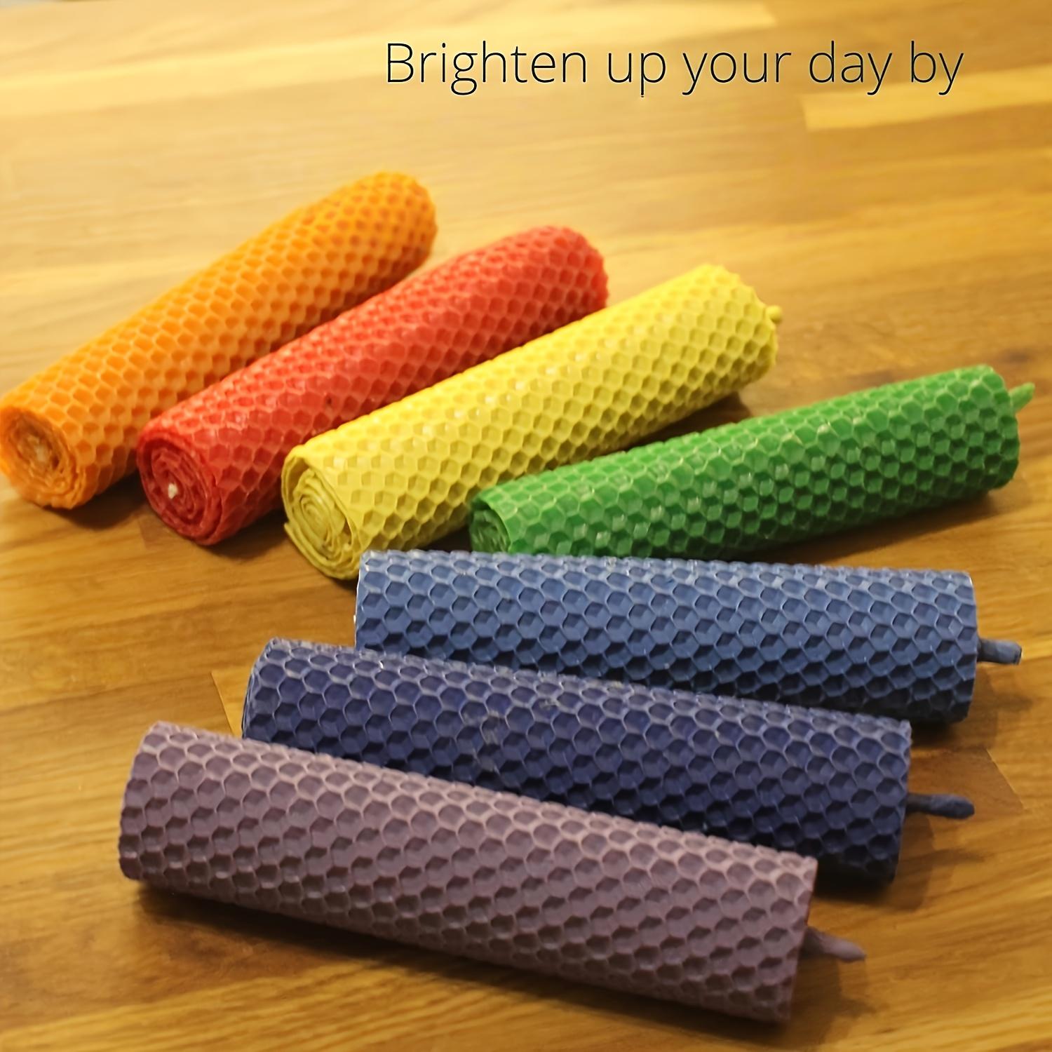 14-piece rainbow-colored beeswax candle making kit, 6×8 inch honeycomb wax sheets, tags, lace, string, Christmas/Halloween DIY crafts, niche gift set, for DIY enthusiasts, can be given to men and women, for holidays or graduates, home decor 14-piece rainbow-colored beeswax candle making kit, 6×8 inch honeycomb wax sheets, tags, lace, string, Christmas/Halloween DIY crafts, niche gift set, for DIY enthusiasts, can be given to men and women, for holidays or graduates, home decor
