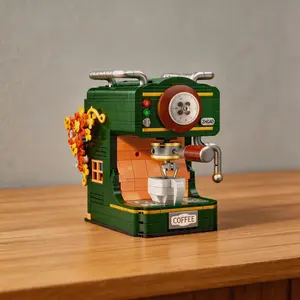 Coffee Machine Set – Creative DIY Home Decor for Living Room, Bedroom & Unique Gift Idea for Holidays/Birthdays, Miniature Set, Indoor Home Decoration