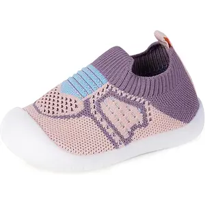 Non-Slip Sole Baby Walker Shoes - 12-18 Months Unisex Toddler Slippers, Infant Footwear