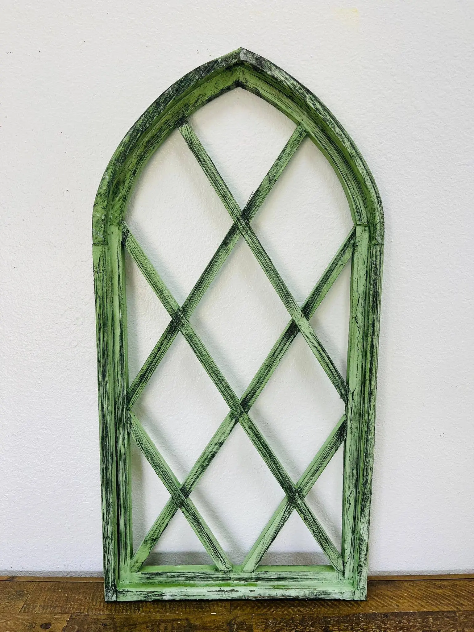 34" Cathedral Wood Arch, Light Green - G-2