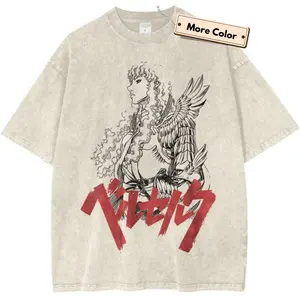Griffith T-Shirt, BerseErk Shirt, Anime Shirt, Vintage Tee, Casual Style, Cotton Unisex, Crew Neck