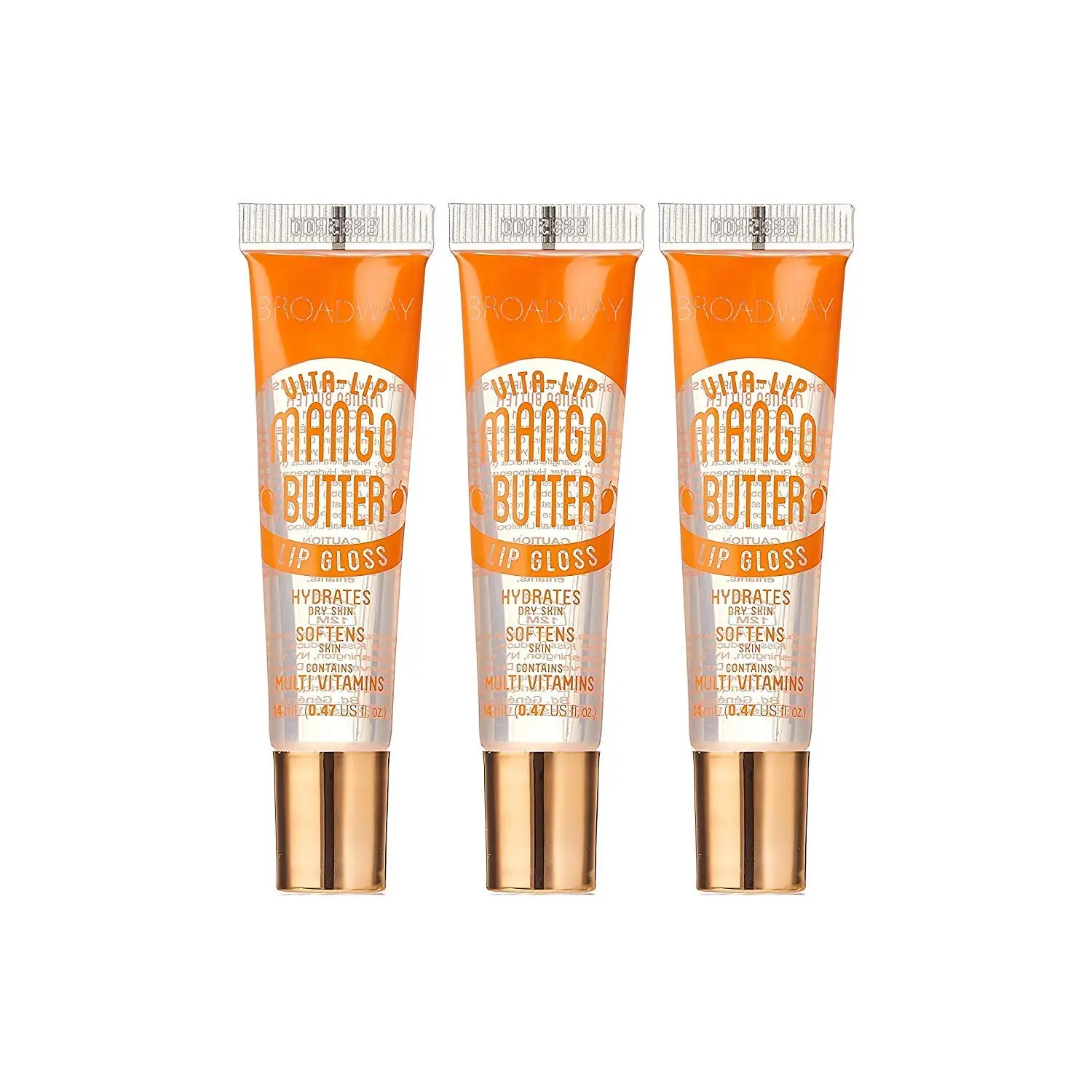 Broadway Mango Lip Gloss 3 Pack