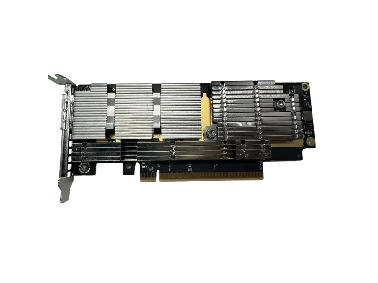 NVIDIA ConnectX-7 200Gigabit Ethernet Card - PCI Express 5.0 x16 - 200 Gbit/s Data Transfer Rate - 1 Port(s) - Optical Fiber - HHHL Bracket Height - OSFP - Standup | MCX75310AAS-HEAT