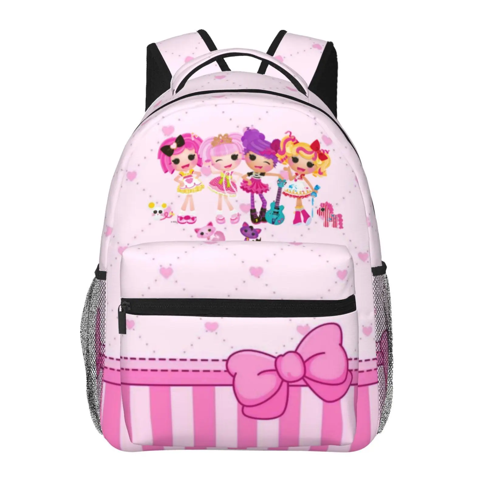 Lalaloopsy Large Capacity Kids Backpack We're Lalaloopsy Netflix Multi‑Compartment School Daypack MGA Lalaloopsy Tablet Pocket Bag for School & Weekend Trips
