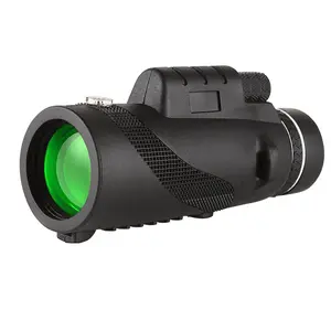High Power Monocular Telescope with Phone Clip - Mini Pocket Scope for Bird Watching, Hunting, and Smartphone Photography