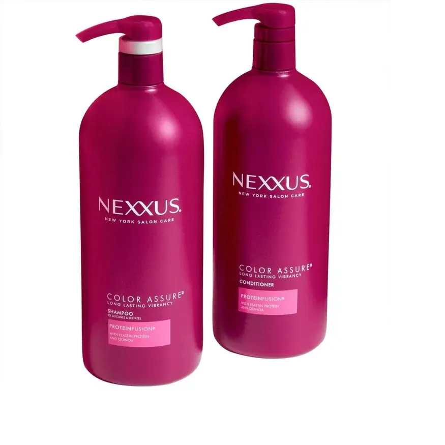 Nexxus Color Assure Shampoo & Conditioner Set 32 Fluid Ounce Pack of 2 with Protein Elastin & Quinoa for Long Lasting Radiance