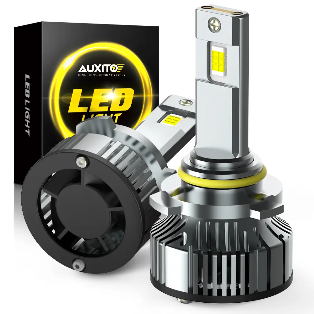 AUXITO 2026 Upgraded 50000LM LED Headlight Bulb ,Fog Lights,with Cooling Fan,H11 9005 9006 9007 H4 H7 H13 9012 D1S D2S D3S D4S D5S,Canbus Ready,Error-free,Adjustable Beam, Plug-and-Play ,Pack of 2