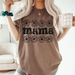 giftifymama Daisies T-shirt 2026 Summer New Nursing Tee Relaxed Fit Nursing Tee for Modern Moms，Comfy Oversized Women's tops Nursing Tee for Postpartum Moms Casual