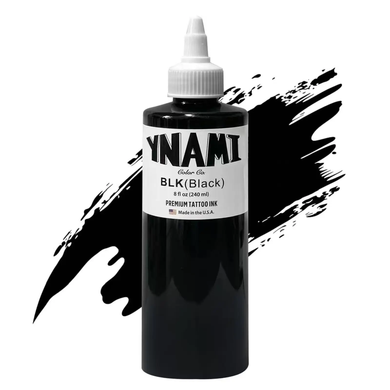 Professional Non-Fade Black Tattoo Ink, Safe Natural Pigment with Twist Cap, Long Lasting Tattoo Paint for Professional Tattoo Artists & Beginner Tattoo Hobbyists