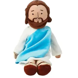 Cute Plush Jesus Figurine Gift, Religious Thanksgiving Easter Baptism Present, Christmas Decoration, Holiday Gifts