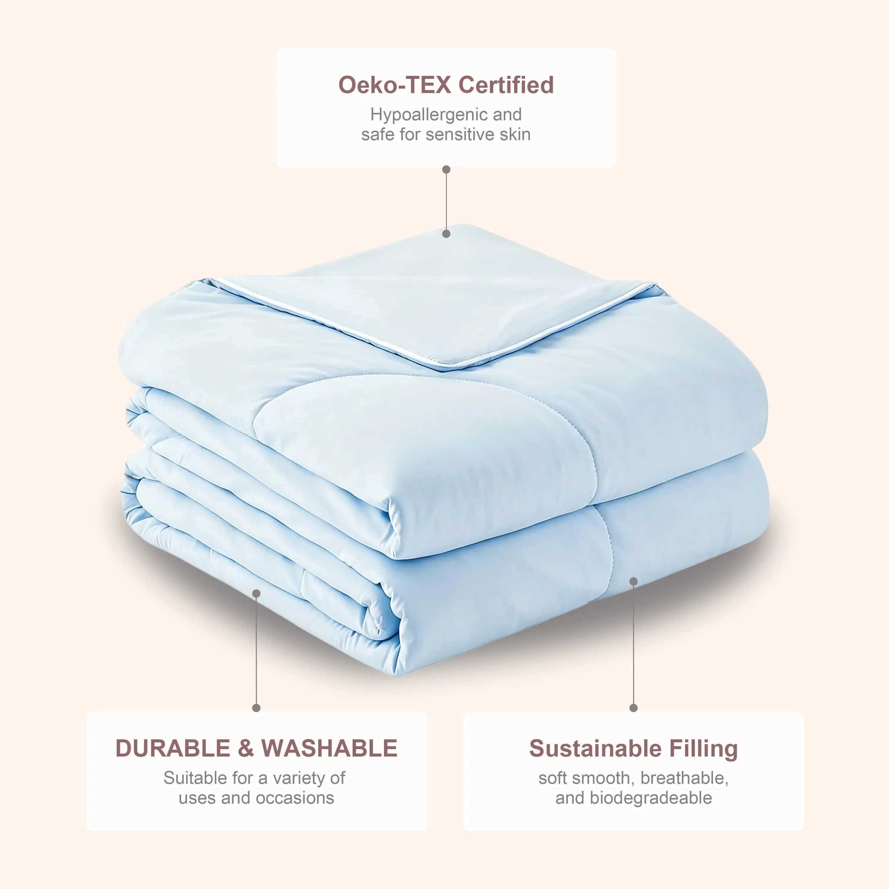 【Super Category】ROSEKIND Cooling Blanket for Hot Sleepers, Anxiety Relief,Dupe,Lightweight Breathable Summer Blanket with Double-Sided Cooling Fabric, Silky Soft & Durable, OEKO-TEX Certified Gift for Summer, Cooling Blankets, Office Rest