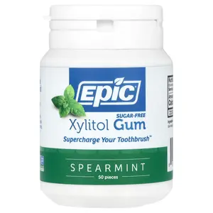 Epic Dental Xylitol Gum, Spearmint, 50 Pieces