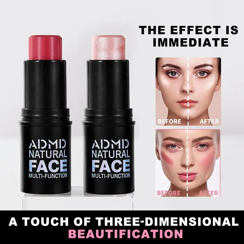 Blush Stick Matte Permanent Concealer - Blush, Highlight, Cream - Makeup Cosmetic for Makeup Application Flawless