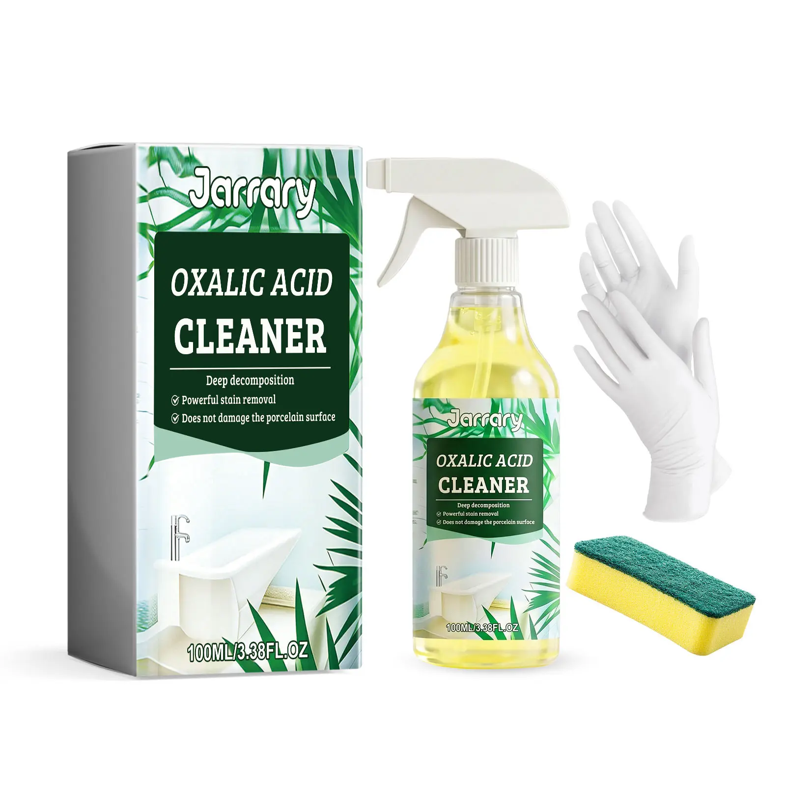 Household Phosphoric Acid & Oxalic Acid Detergent Spray with Diammonium Citrate - Hard Surface Safe, Powerful Clean for Daily Cleaning of Indoor Kitchen, Bathroom Dirt