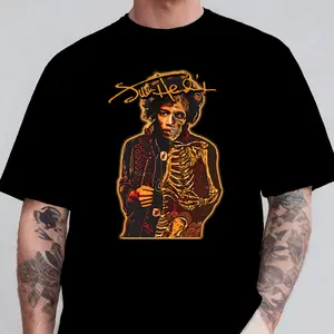 Gildan T-Shirt, Jimi Hendrix Print T-Shirt, unisex (T-Shirt is not printed on the entire front, only printed in the center like the last illustration "Your Design Here")