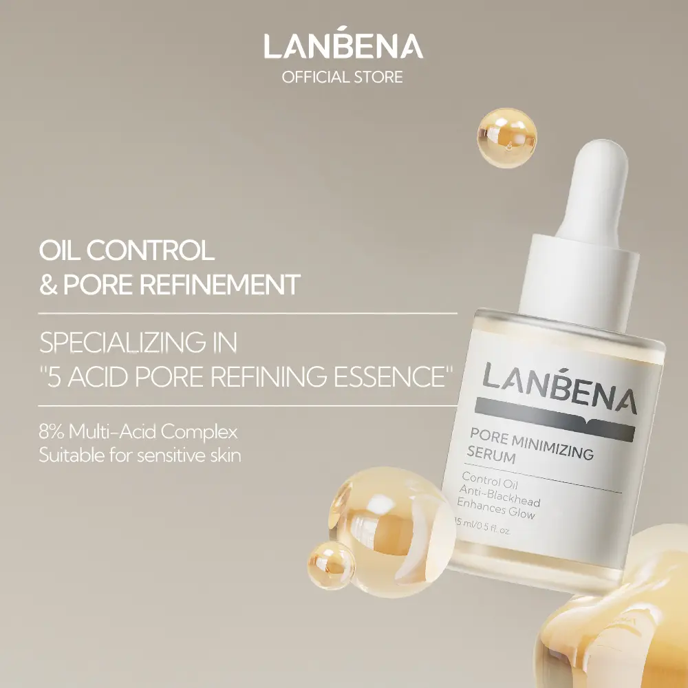 LANBENA New Upgrade Pore Minimizer Serum Oil Control Moisturizing Shrink Pores 15ml mother's gift summervibes