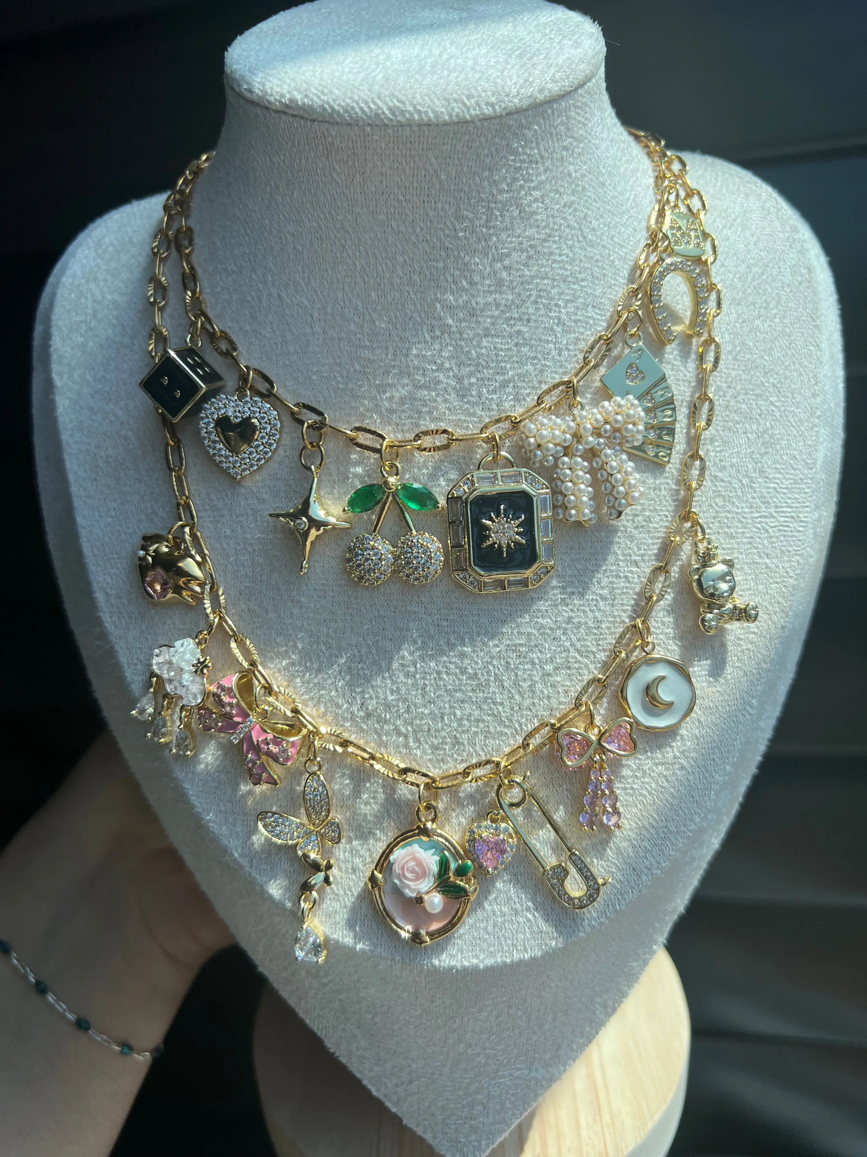 Custom Charm Necklace - Elegant Design with Unique Charms, Perfect for Any Occasion