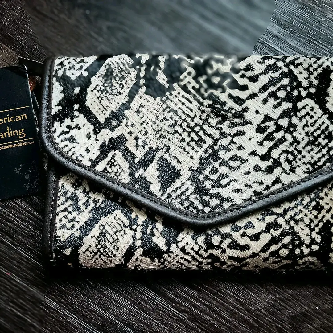 Americam Darling Handmade Genuine Leather gorgeous clutch. $138