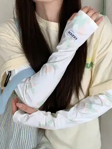 Fashion Soft Butterfly Flower Arm Sleeves, UV Protection, Ideal for Outdoor Activities, Driving, Cycling, Summer Fashion Accessory, Gift Idea