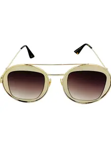 Pre-owned Gucci Round Frame Sylvie Web Sunglasses GG0105S