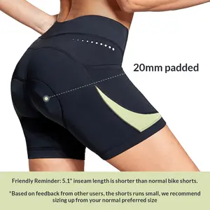 baleaf Women's 4D Padded Bike Shorts Cycling Underwear with Padding Pockets Bicycle Pants Biking Tights Spin Gear Clothes
