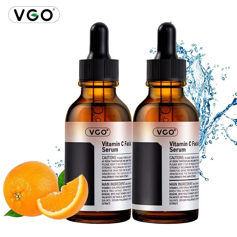VGO Vitamin C Facial Serum Moisturize VC Skincare Hydrating Comfort Skin Radiance & Revitalizing Daily Care with Essence, Moisturizing & Repairing,Suitable for Skincare Radiance Hydrating beauty Hydrate Moisturer
