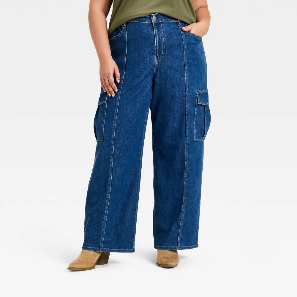 Ava & Viv Women's Baggy Pull-On Cargo Pants - Polyester Casual Wear Women's Bottoms