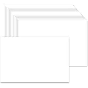 4 x 6 White Cards Blank (Set of 100) - Thick, Heavy Card Stock for  Cards, Photo Paper Invitations, Greeting, Note, Thank You, Index Cards - Plain for Writing, Stamping, Printing, Art, DIY Making