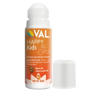 Calm, Focus & Better Sleep Roll-On for Kids | Pure Zechstein Magnesium | VAL Happy Kids
