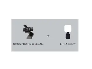 Logitech C920s Webcam & Litra Glow Bundle (Kit)(Kit) LOGILIGHTBDL2