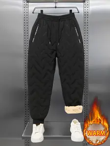 Men's heavyweight warm winter pants, full zipper, high-quality windproof ski pants with fleece lining, full-length zipper and waistband, thick and warm ski pants, suitable for outdoor activities, ideal choice for Christmas, New Year, and birthdays, unisex