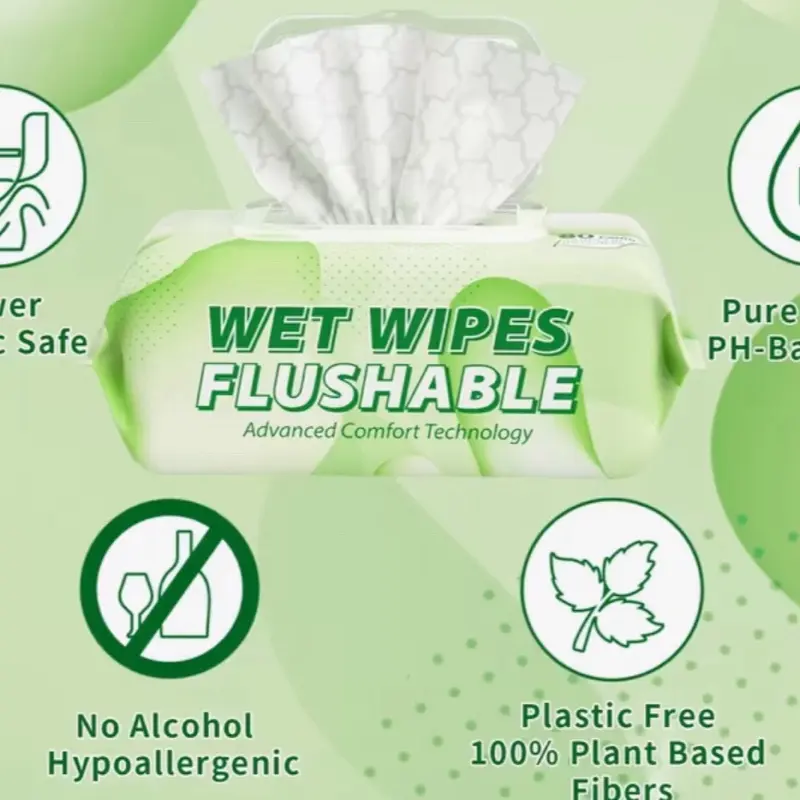DAFI Super Value Flushable Wipes for Adult Wet Wipes,  80 thick,cotton, soft, Unscented Toilet Wipes Flushable, No Alcohol & 100% Plant Based Fibers, Septic And Sewer Safe. 80 per pack. #cleaning #wipes #babies #momlife #healthcare #adultwipes #bathroom