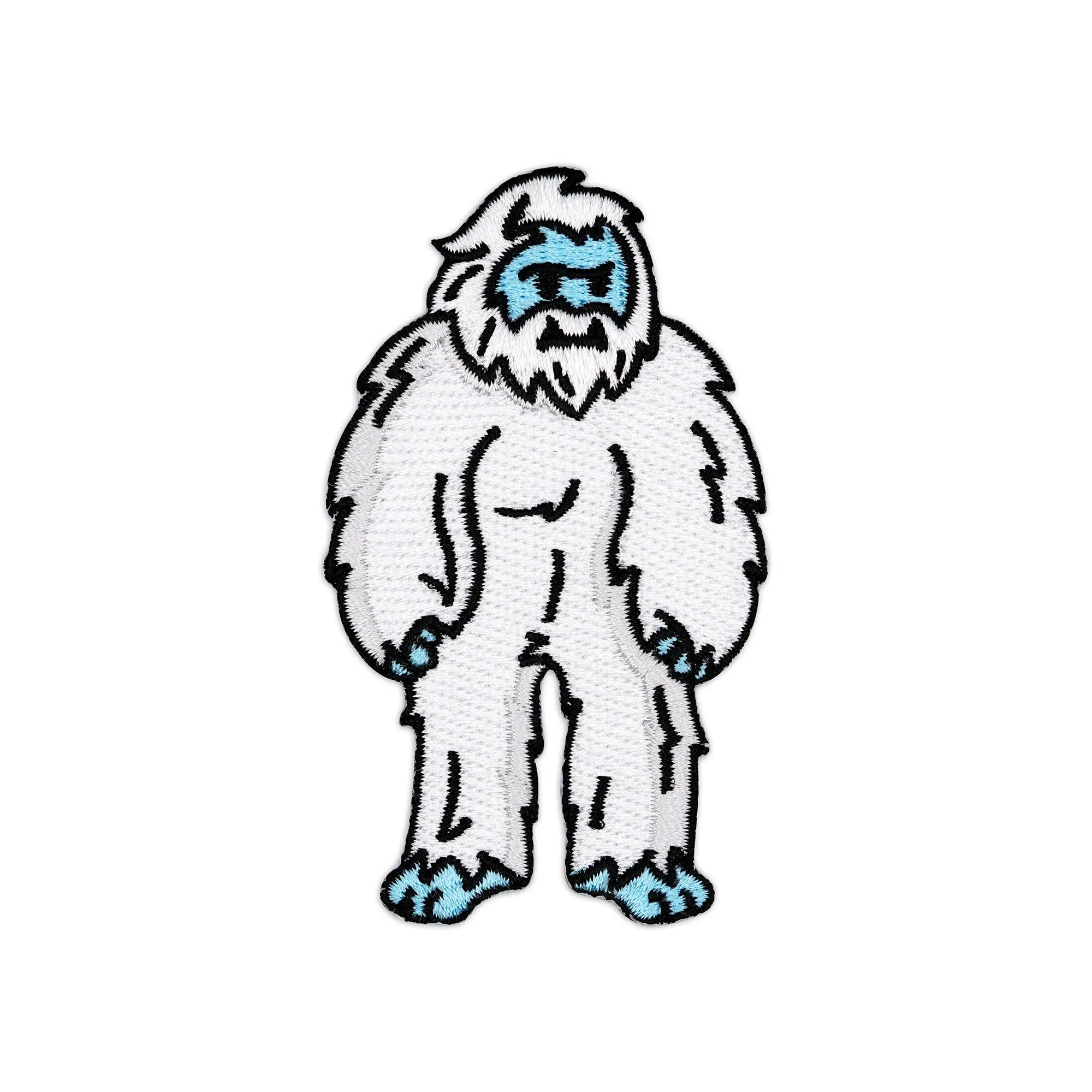 Yeti Abominable Snowman Monster Embroidered Iron-On Patch