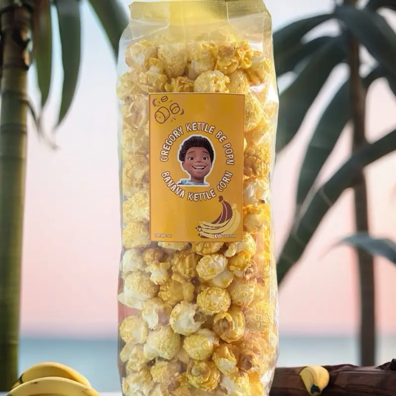 Gregory Kettle Be Popn Banana Kettle Corn snack Popcorn Crunchy Crispy
