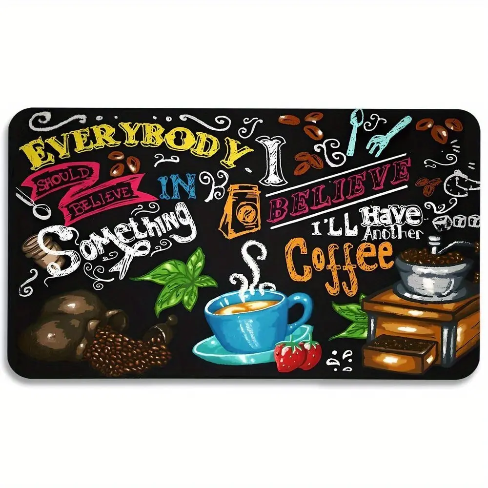 Fun Coffee Machine Mat, Coffee Pot Mat, Coffee Bar Coffee Tray, Countertop Coffee Machine Mat, Utensil Drying Mat, Coffee Mat, Absorbent Mat, Kitchen Countertop Drying Mat Gift for Family, Gift for Friends, Holiday Gift