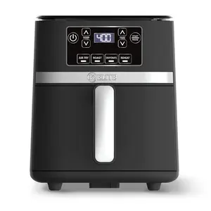 Kitchen Elite 3 Qt Digital Air Fryer Oven with 4 One-Touch Functions, PFAS-Free Nonstick Basket, Digital LED Control, 170-400°F, Black