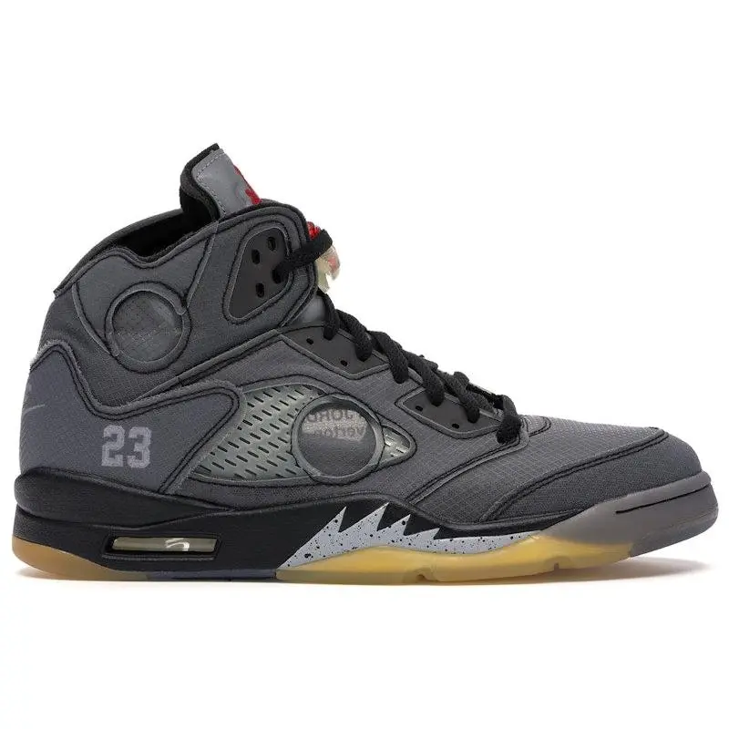 Jordan Men's 5 Retro Off-White Muslin Basketball Shoes, from StockX