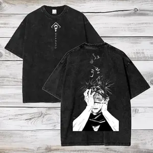 Jujutsu Kaisen Anime Acid Washed Oversize T-Shirt Choso Anime Tee Gift For Him