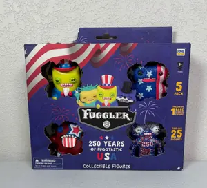 Fuggler USA 250th Anniversary Collectible 5-Pack Deluxe Box Mystery Action Figures (Classic & Novelty Toy for Collectors)