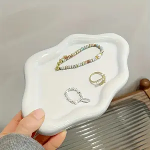 Cloud-Shaped Jewelry Storage Tray, Single Layer Display Stand, Key Holder, Watch & Earring Organizer, Decorative Home Decor, Wedding Decoration