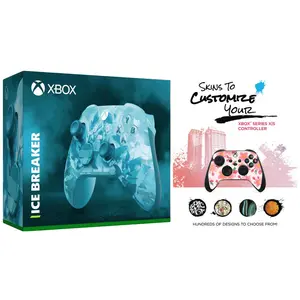 Xbox Wireless Controller for Series X, Series S, Windows with MightySkins Custom Skin Code - Ice Breaker