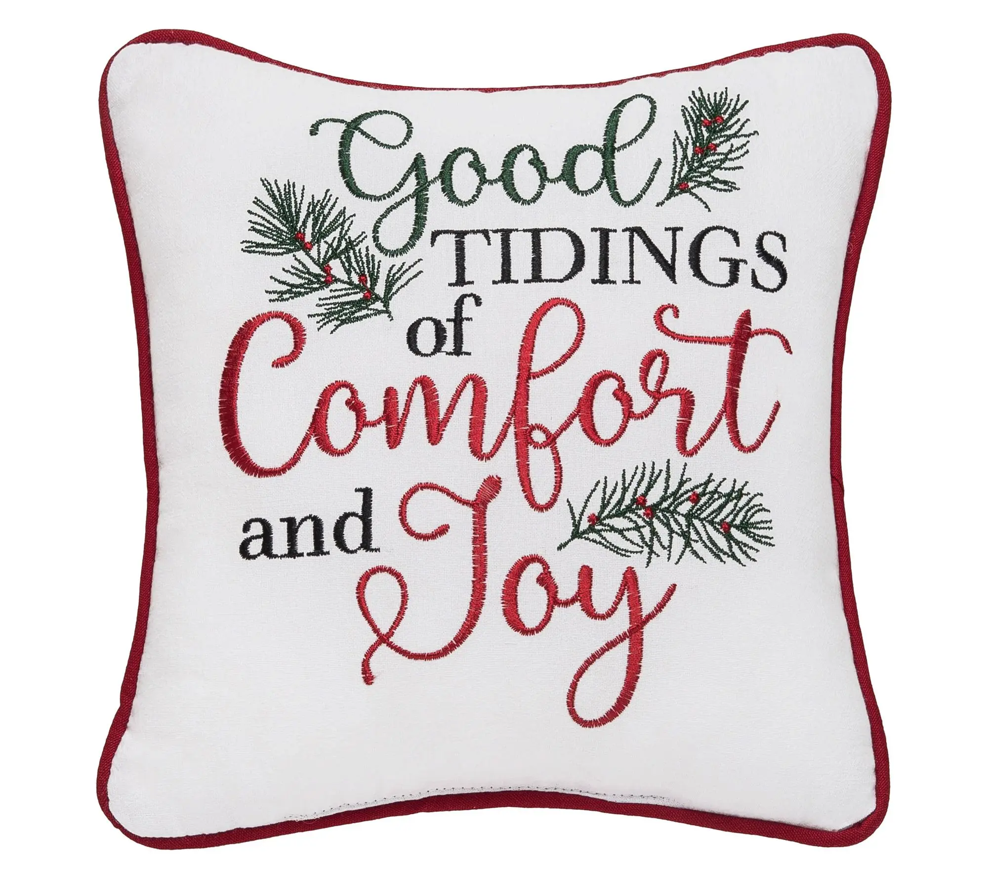 Tidings of Comfort & Joy Pillow by Valerie Tidings of Comfort & Joy Pillow by Valerie