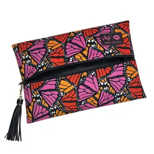 Makeup Junkie Bags - Monarch Muse - Handmade in Texas, Patented Lay-Flat Design, Lifetime Warranty