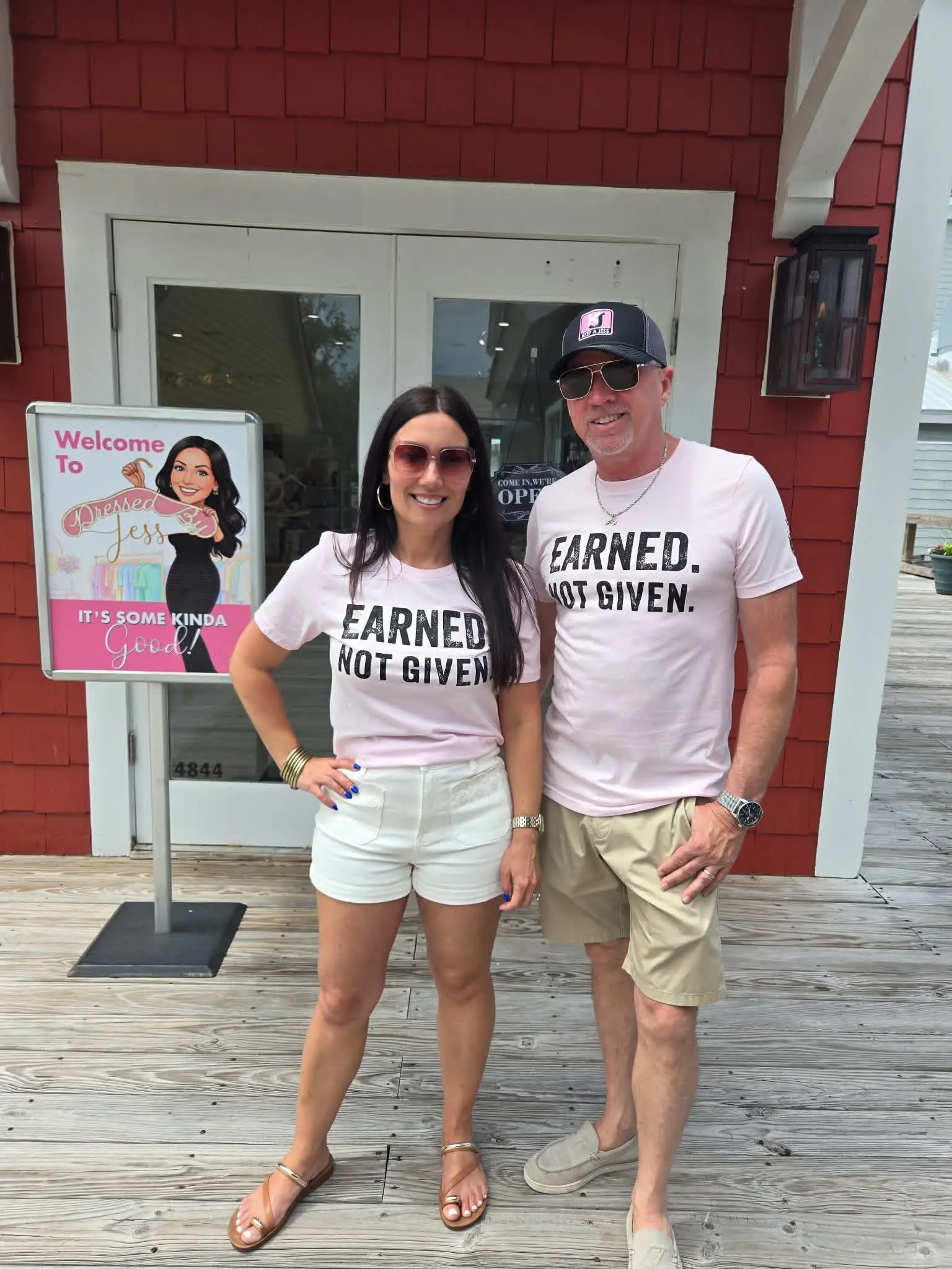 Earned Not Given Tshirt Pink